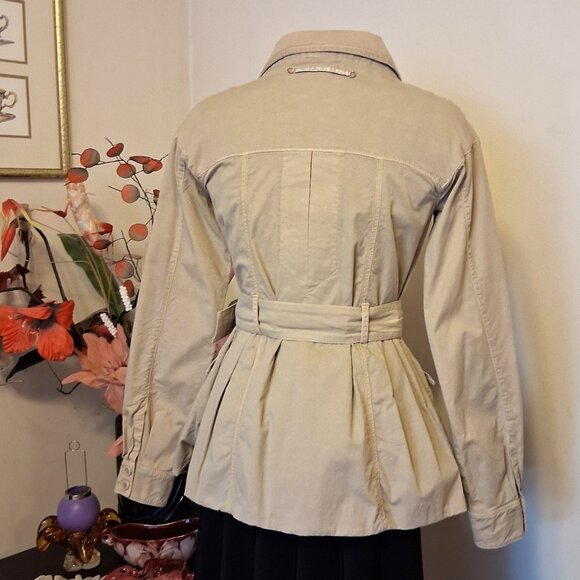 NWOT MC PLANET High Quality Well tailored High-quality  Beige Cotton Jacket 6 S - Picture 5 of 11